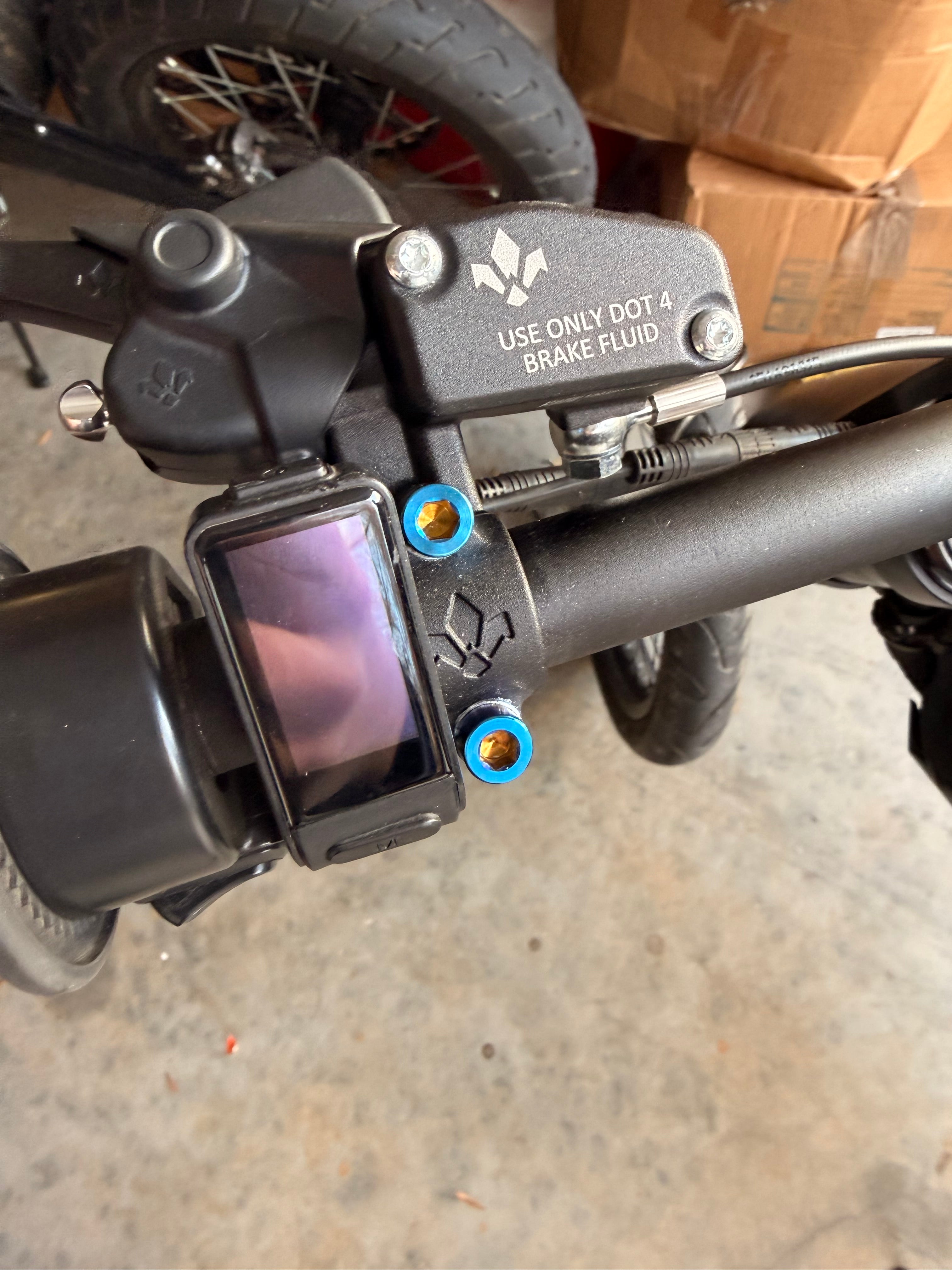 Formula brake titanium bolts