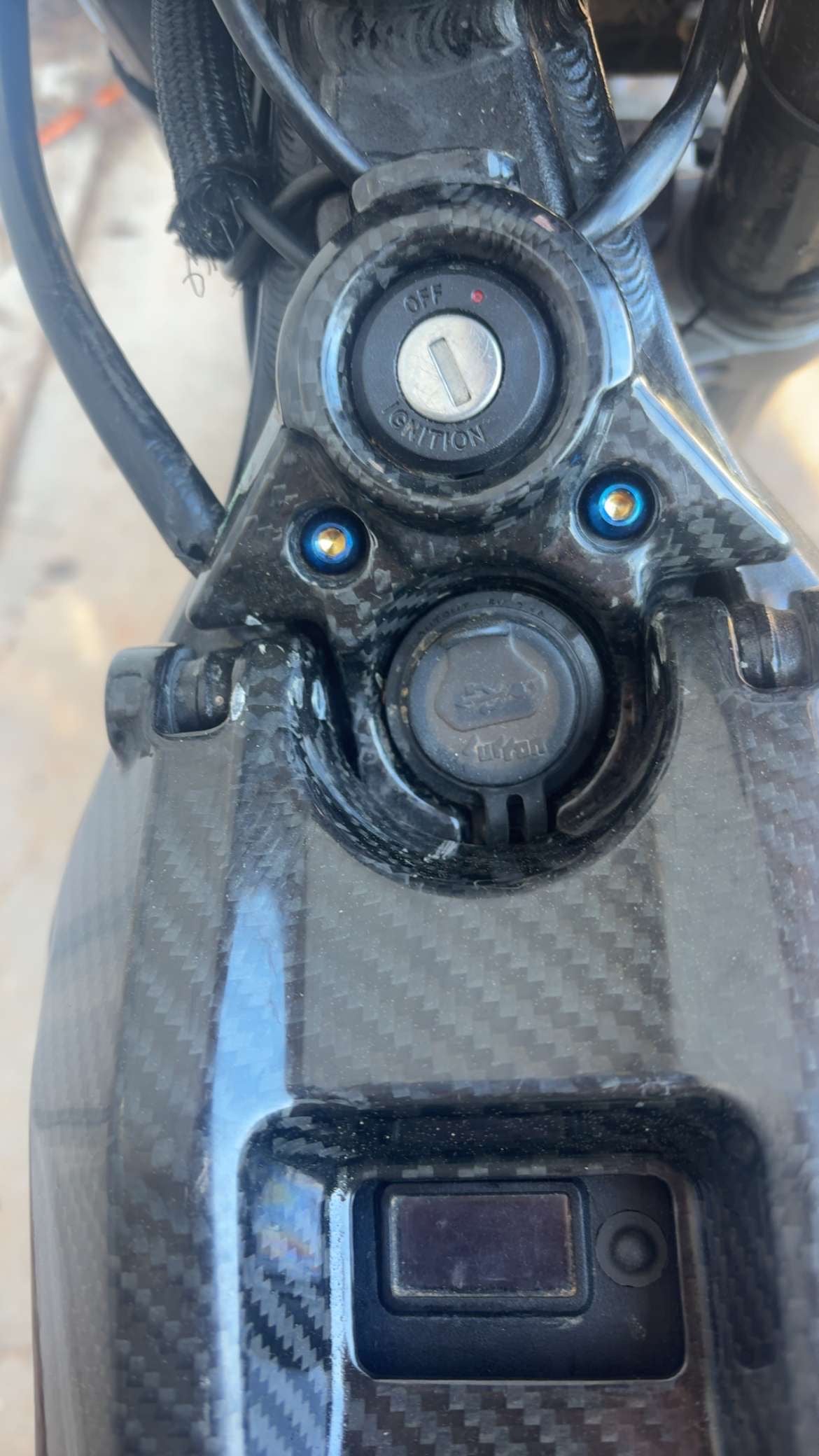 Key cover titanuim bolts